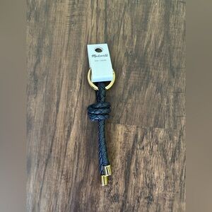 Madewell woven leather bag charm